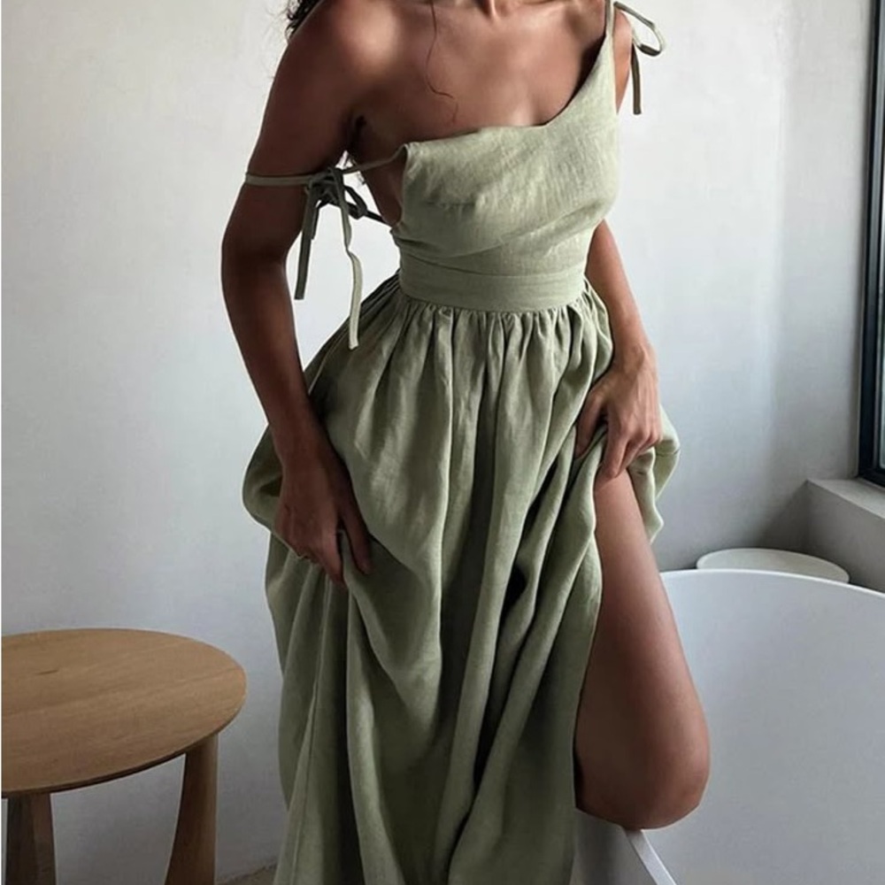Commense Green Sundress